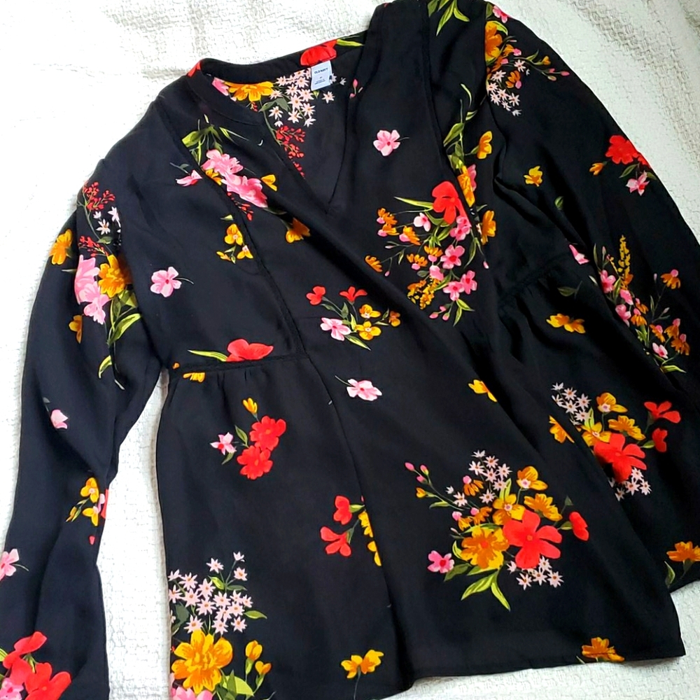 Old Navy Sheer Floral Top